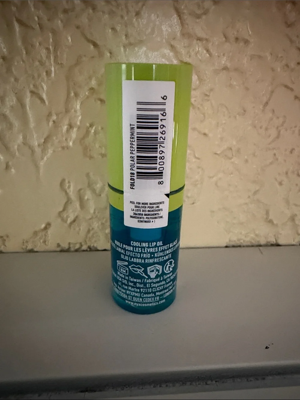 NYX Fat Oil Chillz - Polar Peppermint Cooling Lip Oil